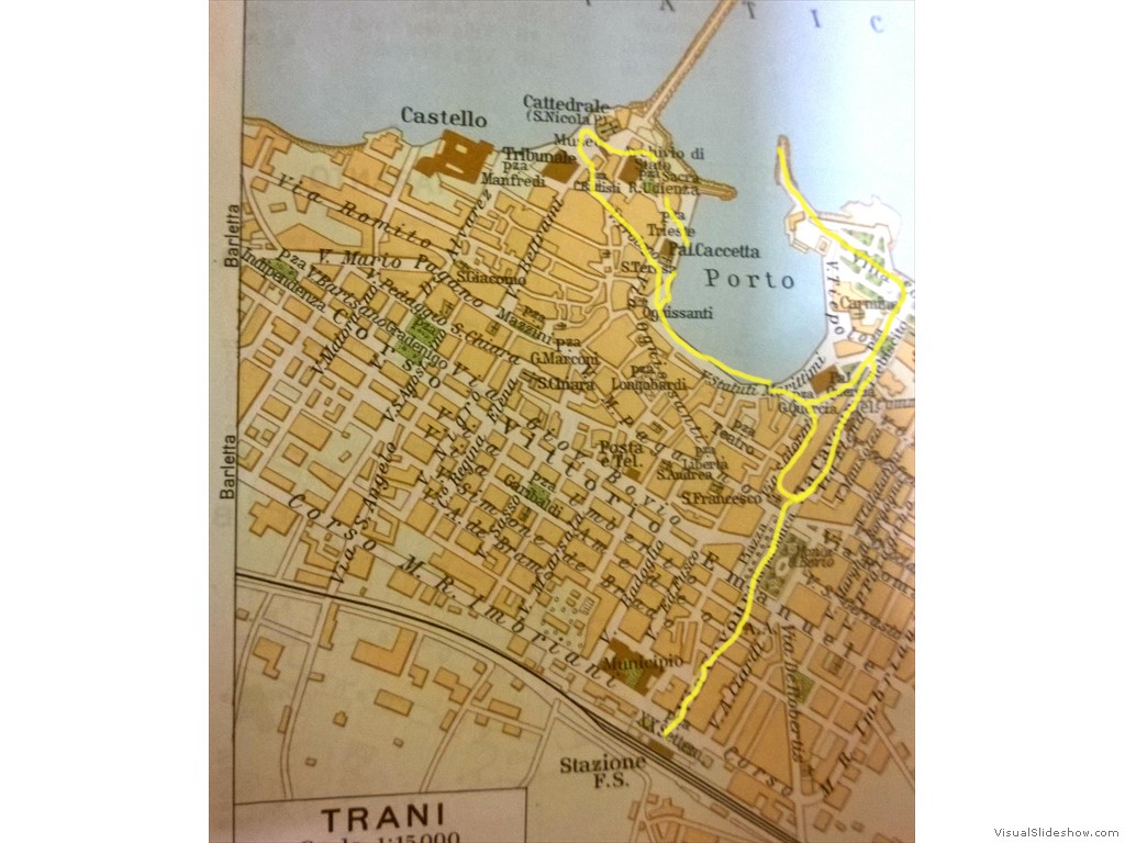 trani cartina